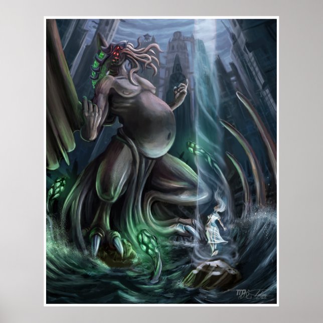 Cthulhu-Aufstieg: Humantity's Defiance Poster (Vorne)