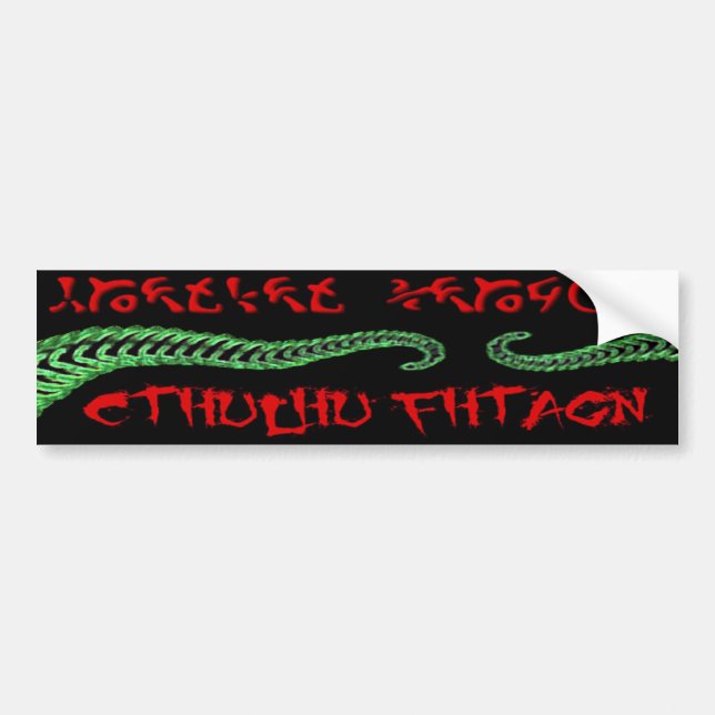 Cthulhu Autoaufkleber (Vorne)