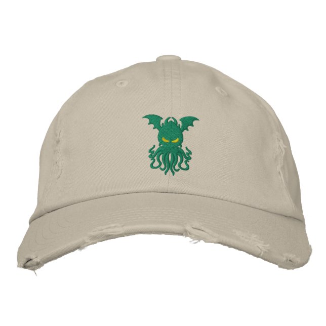 Cthulhu Cap Bestickte Kappe (Vorderseite)