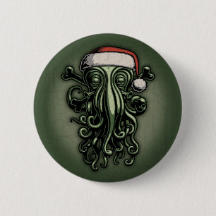 Cthulhu Claus Button