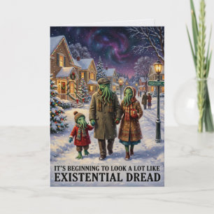 Cthulhu dunkle Weihnachten existenzielle Angst Karte
