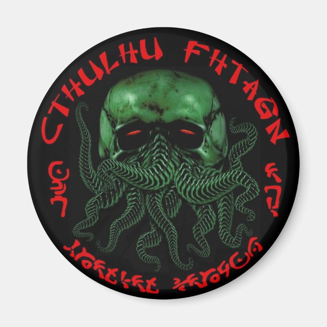 Cthulhu Fhtagn-Magnet Magnet (Vorne)