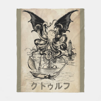Cthulhu Flauschdecke Fleecedecke