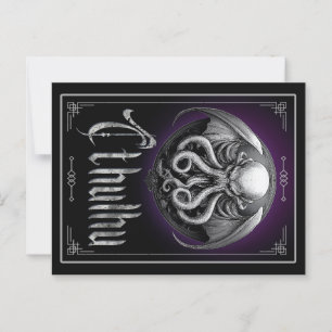 Cthulhu Halloween-Horror Postkarte