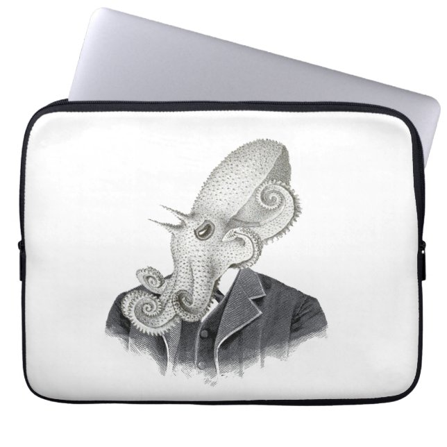 Cthulhu Herr-Vintager Illustrations-Laptop-Kasten Laptopschutzhülle (Vorderseite)