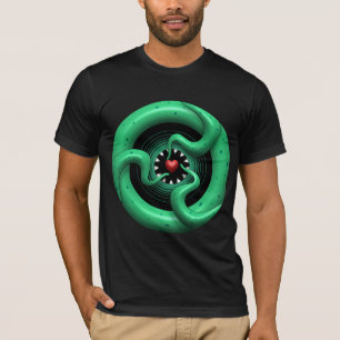 Cthulhu Herz-grundlegendes amerikanisches Kleid T-Shirt