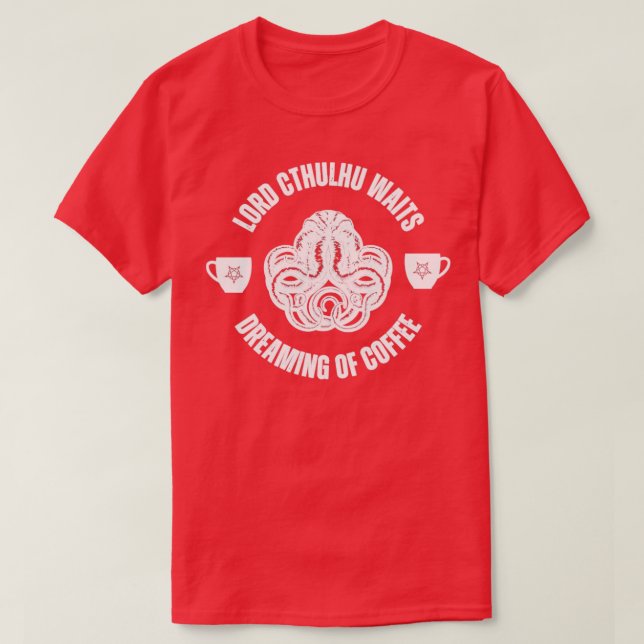 Cthulhu-Kaffee8 T-Shirt (Design vorne)