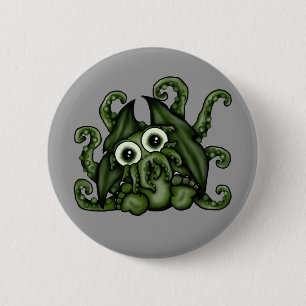 Cthulhu Knopf Button