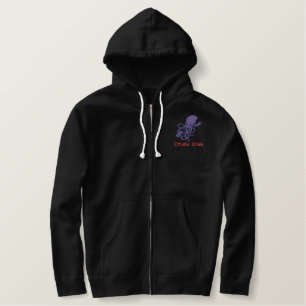Cthulhu KriseHoodie Bestickter Hoodie