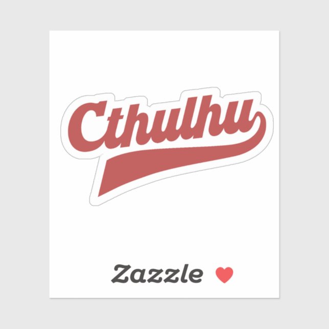 Cthulhu League Script - Vintag Eldritch Lettering Aufkleber (Blatt)