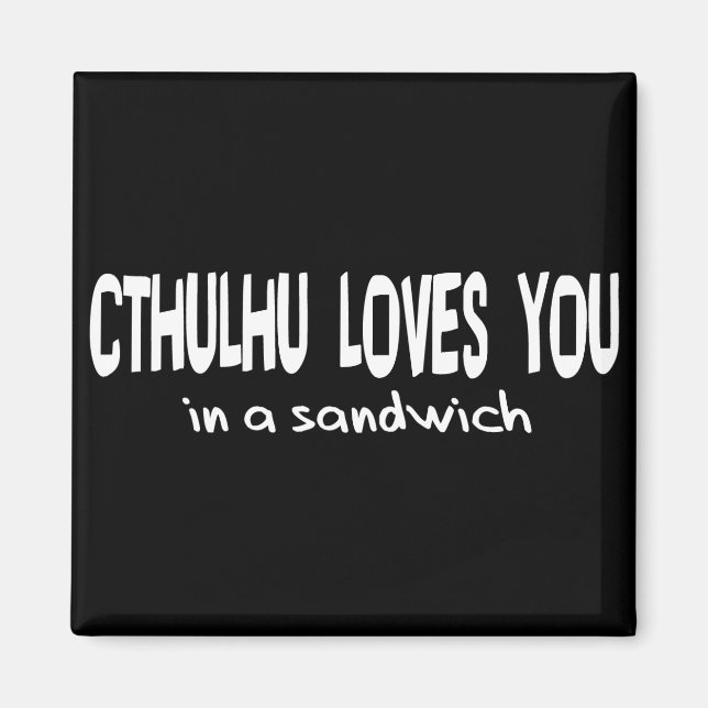 Cthulhu Lieben You Magnet (Vorne)