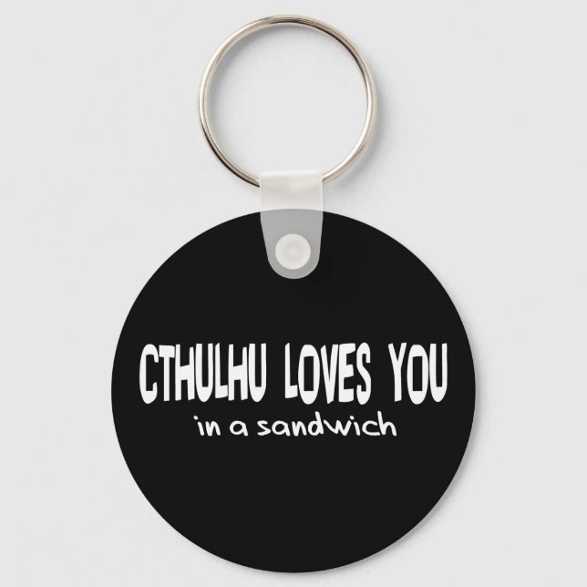 Cthulhu Lieben You Schlüsselanhänger (Vorderseite)