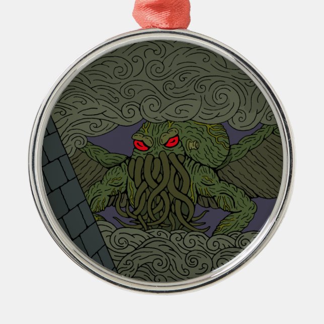 Cthulhu Ornament Aus Metall (Vorne)