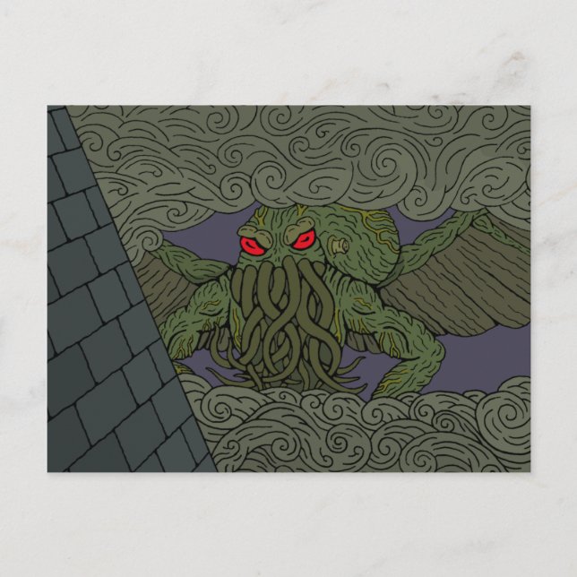 Cthulhu Postkarte (Vorderseite)
