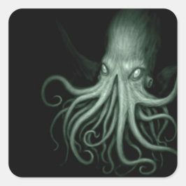 Cthulhu Quadratischer Aufkleber