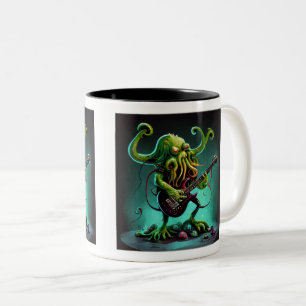 Cthulhu Rock 'n Roll Zwei-Tonen-Tasse, 11 oz Zweifarbige Tasse