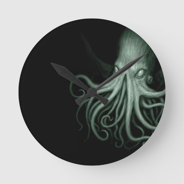 cthulhu runde wanduhr (Vorderseite)