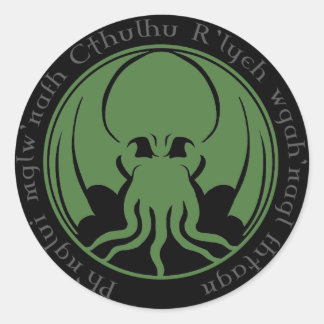 Cthulhu Runder Aufkleber