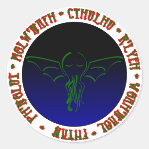 Cthulhu Schlafplätze - Rundaufkleber Runder Aufkleber