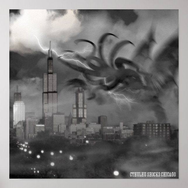 Cthulhu Shocks Chicago Poster (Vorne)