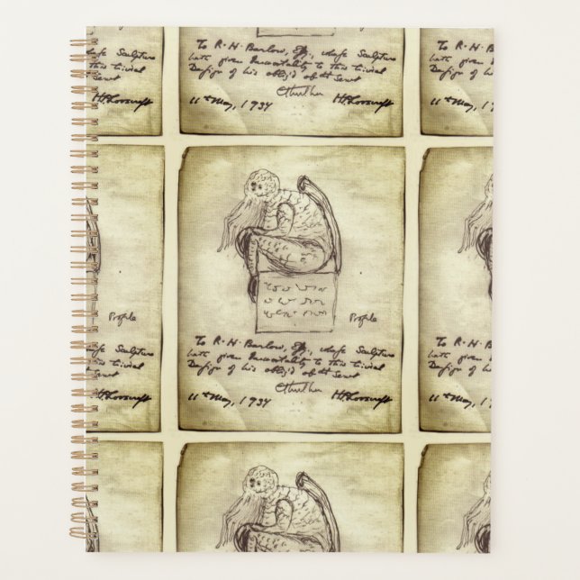 Cthulhu Sketch von Lovecraft Planer (Vorderseite)