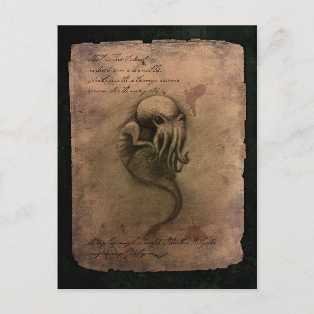 Cthulhu Spawn Postkarte (Vorderseite)