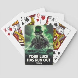 Cthulhu St. Patrick's Day Glück vorbei Spielkarten