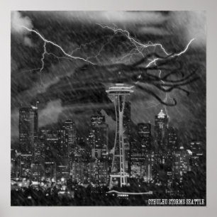 Cthulhu Storms Poster Seattle