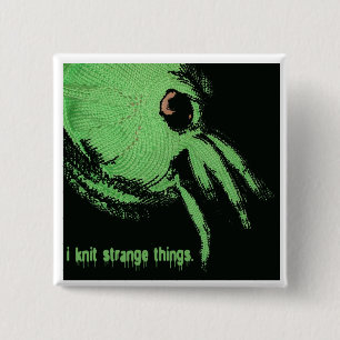 cthulhu Strickknopf Button
