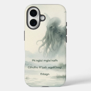 Cthulhu traumhafte Wasserfarbe Lovecraft iPhone 16 Hülle