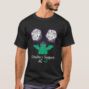 Cthulhu unterstützt Niedliche und lustige RPG-Kamp T-Shirt