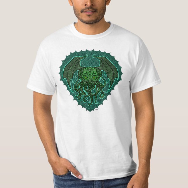 Cthulhu Verrücktheit T-Shirt (Vorderseite)