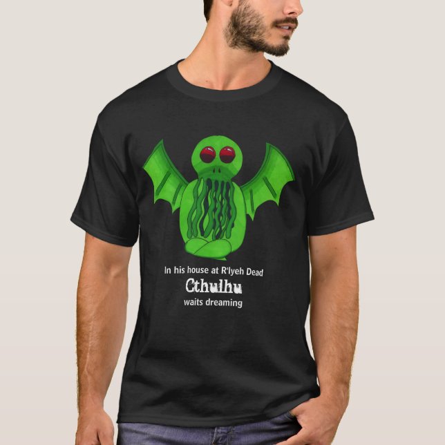 Cthulhu Waits Dreaming TShirt (Vorderseite)