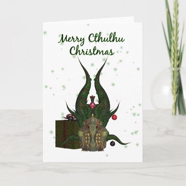 Cthulhu Weihnachtskarte - Cthulhu Feiertagskarte (Vorderseite)