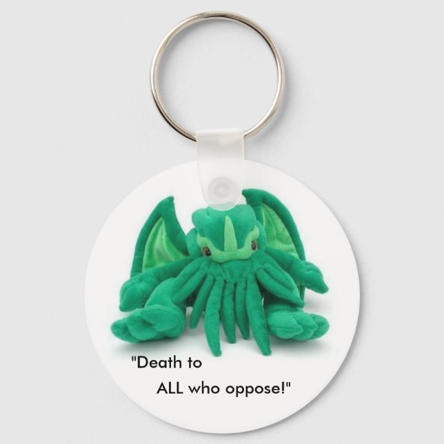 Cthulhus Botschaft Schlüsselanhänger (Vorderseite)