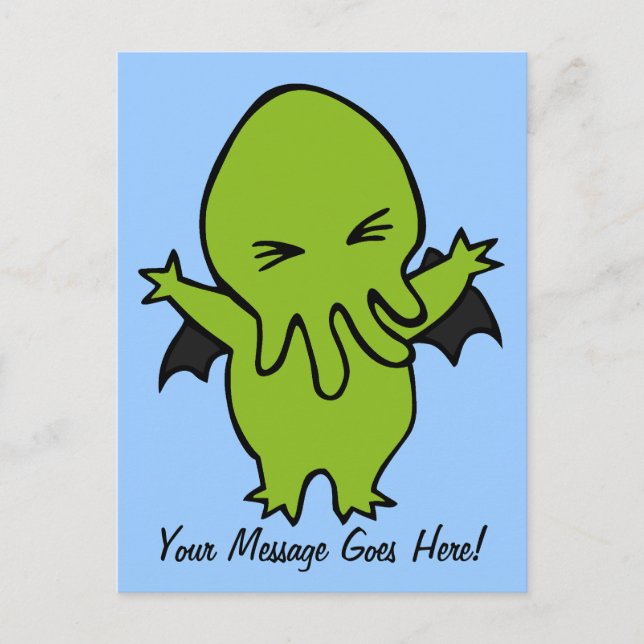 Cthulie Postkarte (Vorderseite)