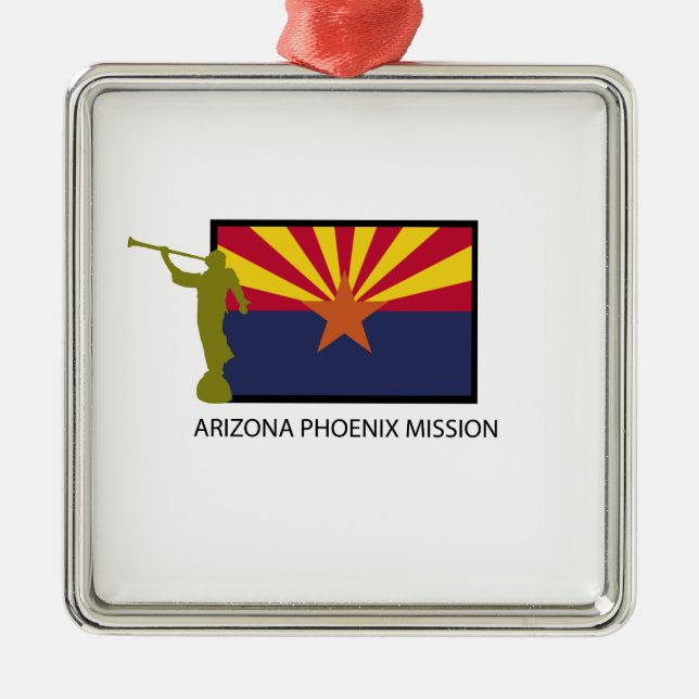 CTR ARIZONAS PHOENIX AUFTRAG-LDS SILBERNES ORNAMENT (Vorne)