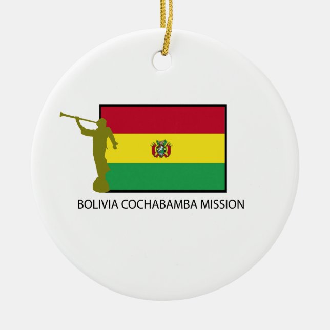 CTR BOLIVIENS COCHABAMBA AUFTRAG-LDS KERAMIKORNAMENT (Vorne)