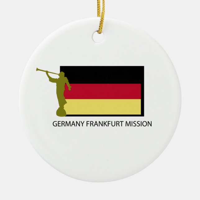 CTR DEUTSCHLANDS FRANKFURT AUFTRAG-LDS KERAMIKORNAMENT (Vorne)