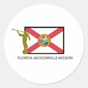 CTR FLORIDAS JACKSONVILLE AUFTRAG-LDS RUNDER AUFKLEBER