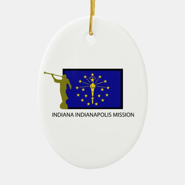 CTR INDIANAS INDIANAPOLIS AUFTRAG-LDS KERAMIK ORNAMENT (Vorne)