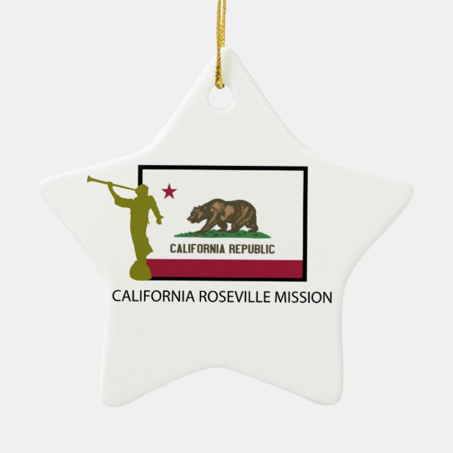 CTR KALIFORNIENS ROSEVILLE AUFTRAG-LDS KERAMIKORNAMENT (Vorne)