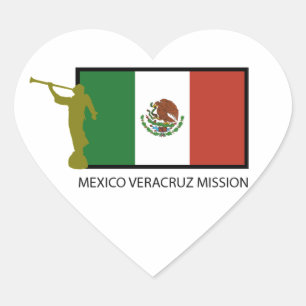 CTR MEXIKOS VERACRUZ AUFTRAG-LDS Herz-Aufkleber