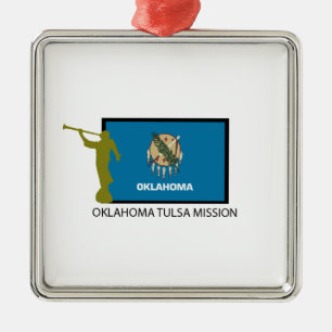 CTR OKLAHOMAS TULSA AUFTRAG-LDS SILBERNES ORNAMENT