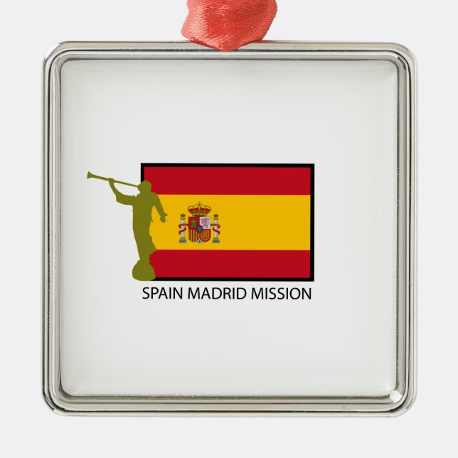 CTR SPANIENS MADRID AUFTRAG-LDS SILBERNES ORNAMENT (Vorne)