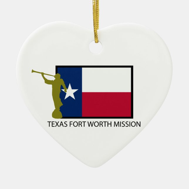 CTR TEXAS FORT WORTH AUFTRAG-LDS KERAMIK ORNAMENT (Vorne)