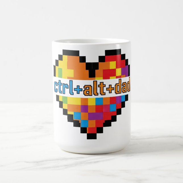 ctrl + alt + dad Geek Dad T-Shirt Kaffeetasse (Mittel)
