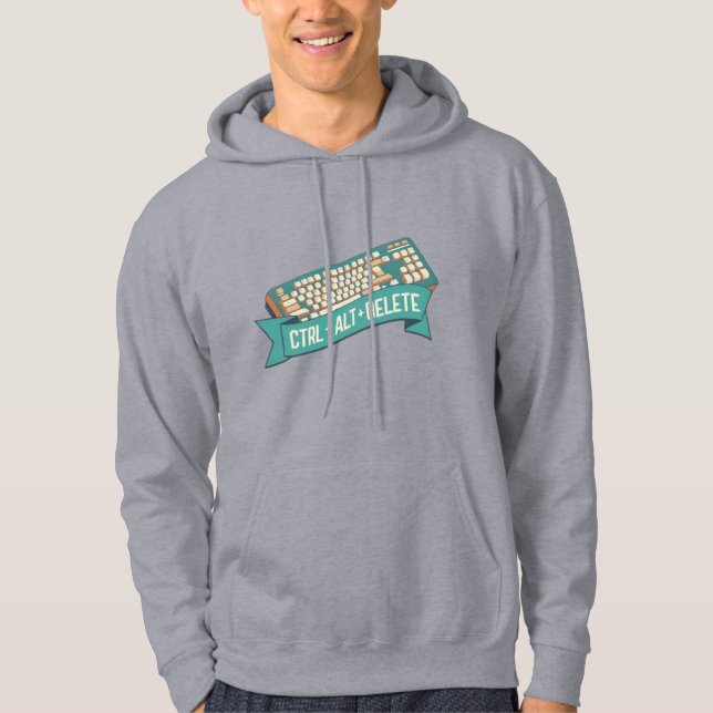 Ctrl+Alt+Supprimer le Sweat - shirt à capuche clav (Devant)