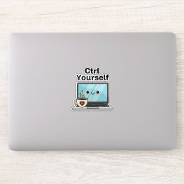 Ctrl Control Yourself Aufkleber