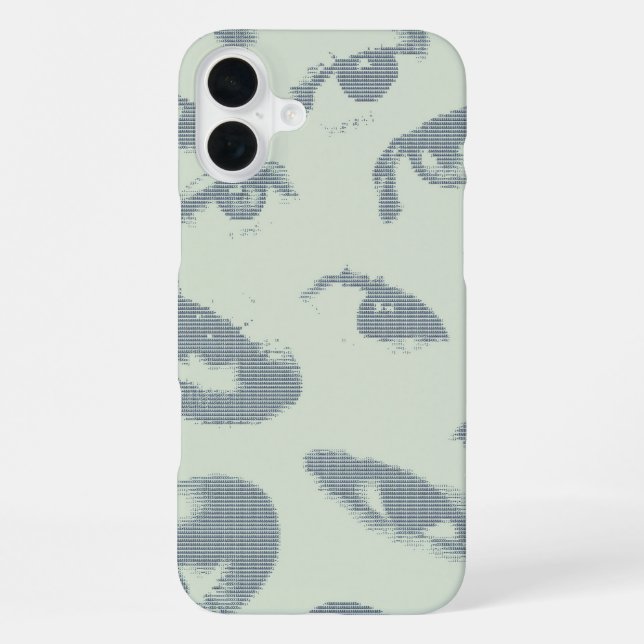 "Ctrl + I" ASCII Eyes iPhone 16 Plus Hülle (Rückseite)